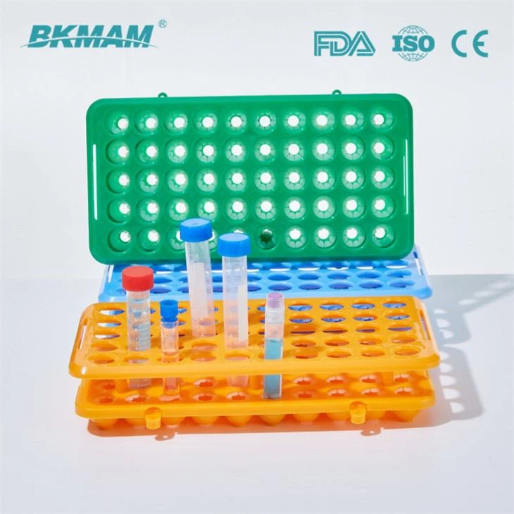 Lab Consumable 5ml 10ml 15ml Test Tube Rack With Silicon Gasket