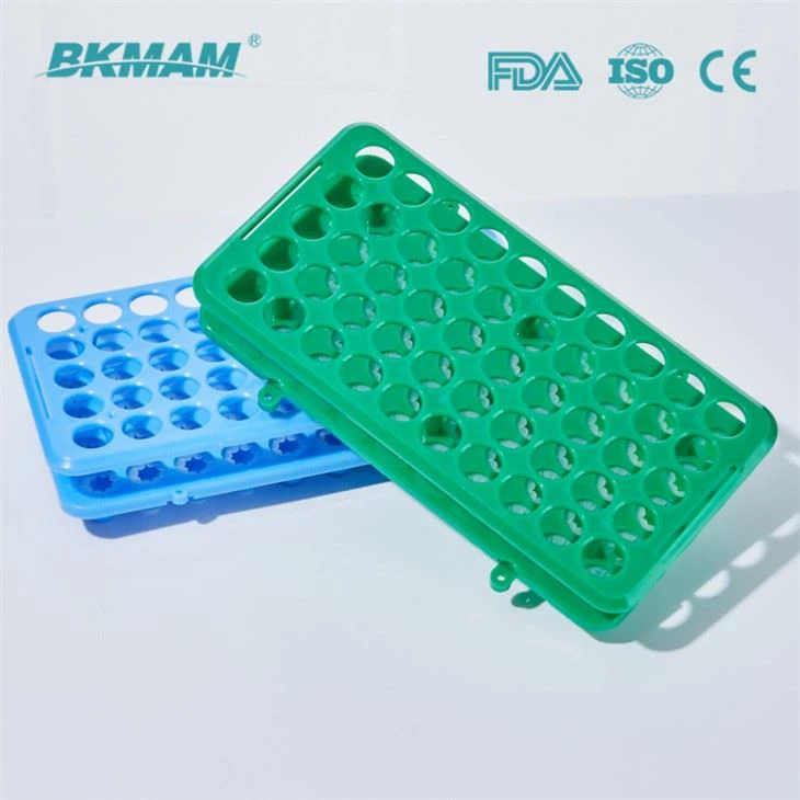Lab Consumable 5ml 10ml 15ml Test Tube Rack With Silicon Gasket