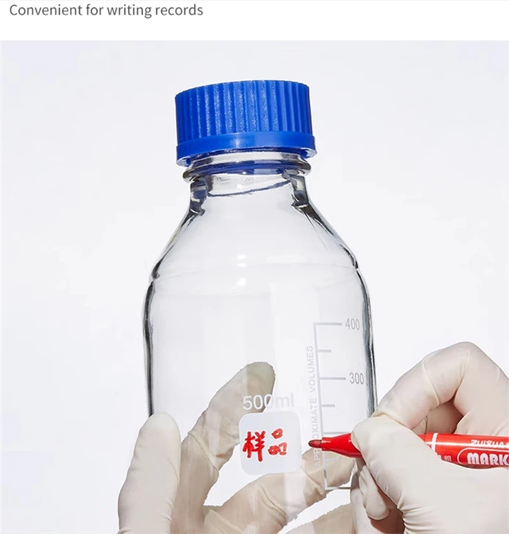 Wholesale 100ml 250ml 500ml 1000ml Pharmaceutical Medical Media High Borosilicate Glass Reagent Bottle